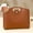 Brown, variant on Waterproof Leather 14-16In 2Pcs Laptop Bag for Women, Handbag for Laptops Cases, Work Tote Bag Briefcase for Women