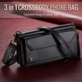 thumbnail image 5 of Compatible with Samsung Galaxy A16 5G/4G Wallet Case, 10 Card Slots & 1 Zipper Coin Pocket & 1 Cash Slot & 1 Cash Pocket & Lanyard & Crossbody Strap & Kickstand & RFID Blocking Phone Case, Black, 5 of 10