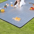 thumbnail image 2 of Camping Sleeping Pad Double Sided Aluminum Picnic Mat Thick Tent Floor Blanket Waterproof Damp Proof Foam Mattress Ground Cover Packable Tarp for Outdoor Hiking，White, 2 of 6