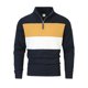 thumbnail image 2 of Blusa y camisa de cuello alto de manga larga para hombre, estilo británico, estilo retro, con cremallera, manga larga, jersey de temperamento, blusa de poliéster para hombre, 2 of 8