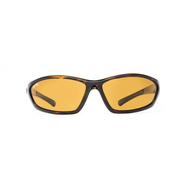 Calcutta Backspray Polarized Fishing Sunglasses Black Frame Blue