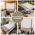 thumbnail image 6 of Pink Geometric Large Tapestry for Bedroom Wall Hanging Tapestry,Modern Beige Color Block Black Lines Art Ceiling Backdrop Tapestries Poster Blanket Wall Decor for Teens Room Living Room 85" x 90", 6 of 8