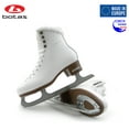 thumbnail image 4 of BOTAS - model: DIANA / Made in Europe (Czech Republic) / Comfortable Figure Ice Skates for Girls, Kids / Real Leather Upper / Higher and Wider cut / SABRINA blades / White, Junior 1, 4 of 6