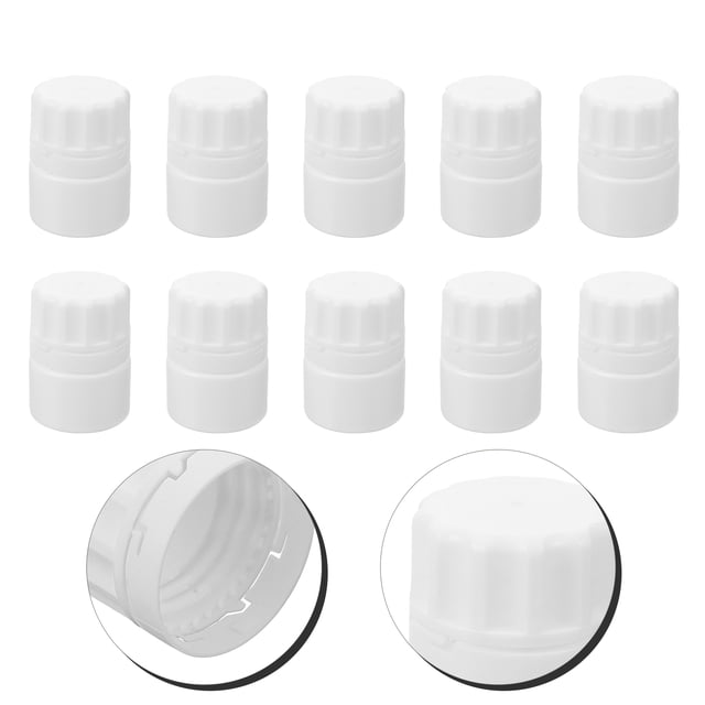 OUNONA 10Pcs Simple And Practical Tablet Dispenser For Medicines Storage White PE