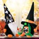 thumbnail image 4 of 2 piezas de decoración de felpa de gnomos de Halloween, muñeca de Halloween vintage, mesa de decoración, 4 of 5