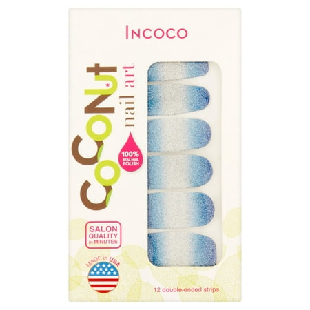 Nail Art de noix de coco par Incoco Nail Polish Strips, Vérités cachées, 12 count