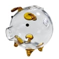 thumbnail image 1 of Hucha de cerdo de Vidrio BLESIY Hucha transparente caja de Dinero para ahorrar decoración, 1 of 7