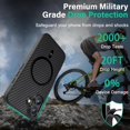 thumbnail image 3 of Étui pour iPhone 16 Plus, [Compatible avec MagSafe] [Protection contre les Chutes de Qualité Militaire] Motif Fibre de Carbone, Étui Arrière Rigide Antichoc pour iPhone 16 Plus, Noir, 3 of 4