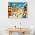 thumbnail image 2 of Nawypu  Merry Christmas Canvas Wall Art for Home Decor - Christmas Town Paintings Print On Canvas HD Giclee Artwork Ready to Hang, 2 of 4
