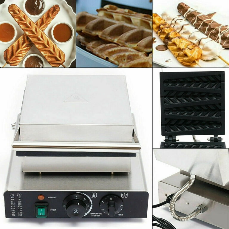 Electronic Commercial Lolly Waffle Stick Baker Machine Waffle Maker 1500W  110 V