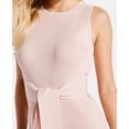 thumbnail image 3 of Guess Women's Rib Knit Tie Front Bodycon DressPink Size Medium, 3 of 6