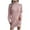 Pink, variant on Womens Turtleneck Long Sleeve Womens Autumn And Winter Casual Button Turtleneck Long Sleeve Bottoming Sweater Dress