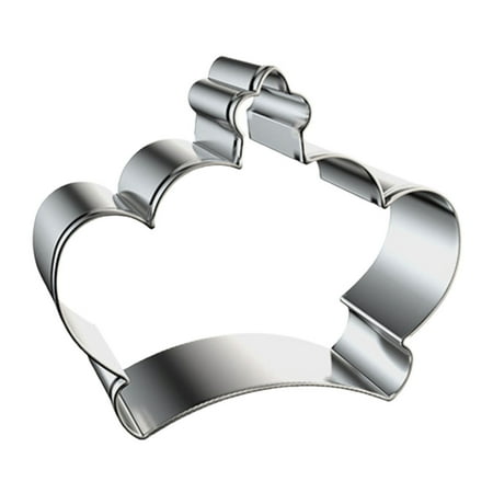 

AQQW Cookie Mold Crown Pattern Easy to Release Food Grade Anti Rust Double Film Making Cookies Even Welding Stainless Steel Biscuit Mold Home Supply