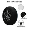 thumbnail image 4 of Balery Multicolor Glittertire Cover Waterproof Dust-Proof, Universal Spare Wheel Tire Cover For Trailer, Rv, Suv Truck And Vehicle Camper Accessories-16 Inch, 4 of 9