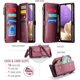 thumbnail image 2 of funda billetera para Samsung Galaxy A32 con Protección RFID, Ranuras para tarjetas, Pata de Cabra, Correa Desmontable-Funda para teléfono tipo Bandolera con Tapa de Cuero PU a prueba, 2 of 9