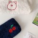 thumbnail image 4 of Cherry Plush Stationery Bag Ins Wind Large Capacity Storage Cosmetic Bag Student Portable Pencil Case, 4 of 5