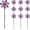 American Flags, variant on Reflective Pinwheels for Yard and Garden, Pre-Installed Sparkly Blind Birds Pin Wheel, Bird- Windmill Scare Birds & Animal Away Wind Spinner