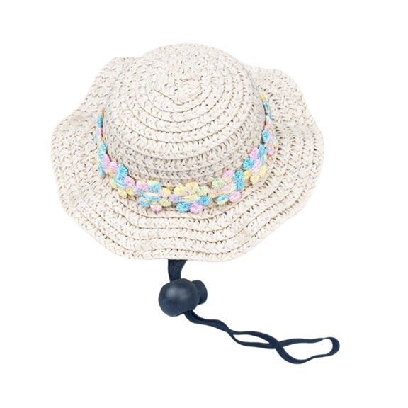 Pet Mini Straw Hats for Dolls, Small Animals, and Miniature Displays - Decorative Tiny Hat for Pet Accessories, Teddy Bear, BJD, Fairy Garden, and Diorama Scenes