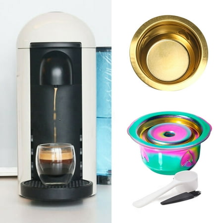 

huanledash 230ml Multicolor Stainless Steel Reusable Coffee Filter Cup for ENV135