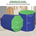 thumbnail image 3 of CL.HPAHKL Octagon Mat Gymnastics, Skill Shape Tumbling Mat 24.4" x 25.6" Gymnastics Roller for Tumbling Back Handspring Trainer for Gymnastics Gym Fitness Home Cheerleading Martial Arts, 3 of 8
