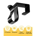 thumbnail image 4 of Cantter Clips ApeBest para colgar luces exteriores, 50 unidades, metal negro, 4 of 6