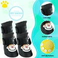 thumbnail image 3 of GASTROPOD 4Pcs Dog Booties,Silicone Waterproof Rainy Dog Shoes for Hot Pavement,Silicone Material Dog Shoes,Black, 3 of 7