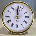 thumbnail image 3 of 2-1/2" (65mm) QUARTZ CLOCK UP/Insert -Gold Numer Roman Numeral Style X8L3, 3 of 9