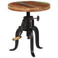 thumbnail image 2 of Mesa auxiliar VidaXL de madera reciclada, altura ajustable, hierro fundido, 2 of 9