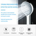 thumbnail image 3 of Shower Head Chrome Finish Surface 5 Mode Setting Rainfall Water saving bath sprayer; Hand Spray Pressurize Water Saving Bath Sprayer, 3 of 8