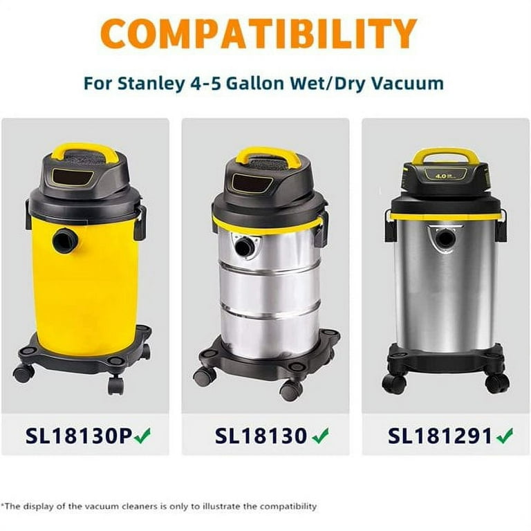 4 Gal. to 5 Gal. High Efficiency Filter Bags for Stanley 25-1230 (3-Pack) 4 Gal. to 5 Gal. High Efficiency Filter Bags for Stanley 25-1230 (3-Pack)