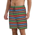 thumbnail image 2 of Logiee Mexican Leopard Serape Blanket Stripes Print Mens Swim Trunks Quick Dry Board Shorts,Breathable Hawaii Beach Shorts Swimwear Bathing Suits-Medium, 2 of 6