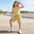thumbnail image 5 of CYRBOKO Toddler Girls Tank Tops, Casual Vacation Cotton Sleeveless Summer T-Shirts Yellow Size 2-3 T, 5 of 8