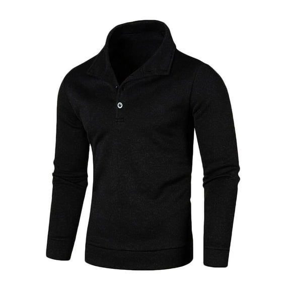 Men Turtleneck Sweatshirts Oversizeds Long Sleeve Buttons Pullover Sweater Casual Basic Solid Knitted Thermal Workout Blouse Tops