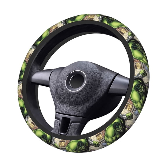H-Ul-K Steering Wheel Cover Elastic Stretch Breathable Vehicle Steering Wheel Protector Car Interior Accessories
