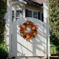 thumbnail image 5 of Sympathy Silks Pumpkin Harvest Grapevine Wreath with Door Hanger, 5 of 8