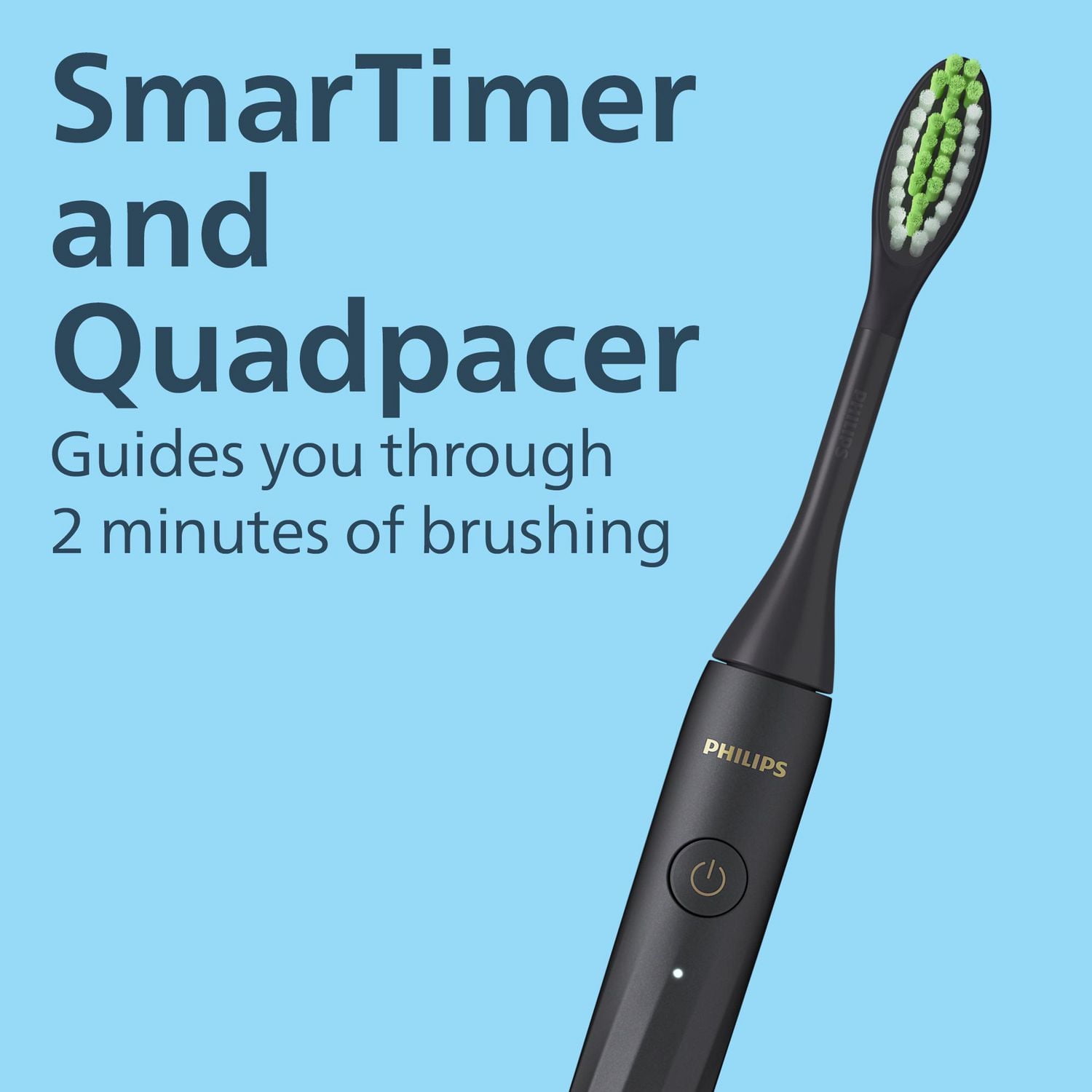 Brosse à dents rechargeable Philips One by Sonicare, noir, HY1200/26 Brosse à dents rechargeable One by Sonicare, noir