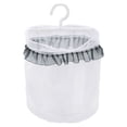 thumbnail image 1 of Ounissouiy Bolsa de red de almacenamiento de pared con asa de transporte Frutas Verduras Malla transpirable Misceláneas Cesta plegable Almacenamiento y organización del hogar Con encaje, 1 of 6