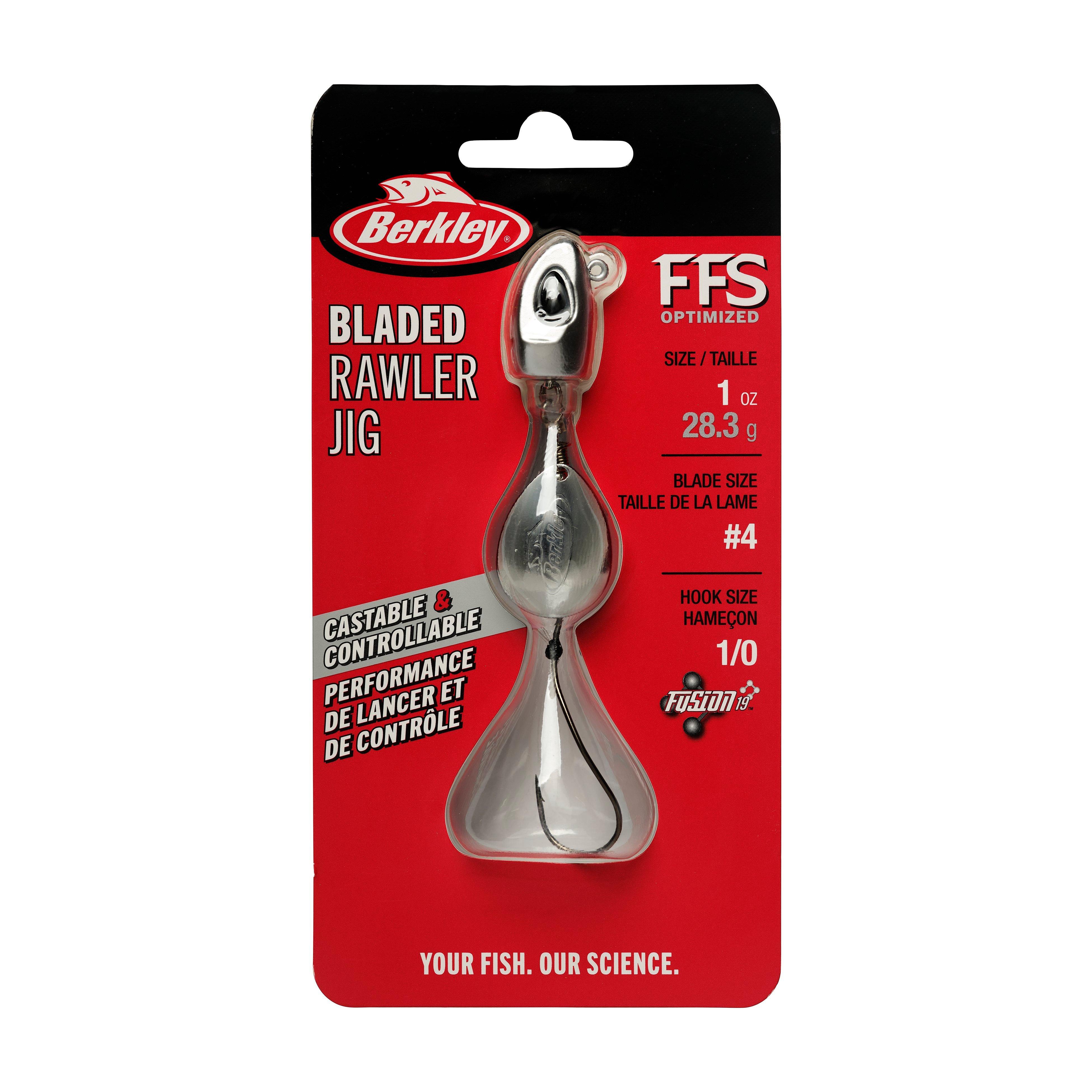 Berkley Bladed Rawler Jig, 1/0, Straight Chrome