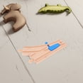 thumbnail image 4 of Juego de 2 vías de tren de madera con desvío y vía curva para niños pequeños. Compatible con las principales marcas de trenes de madera. Ideal para crear circuitos de trenes., 4 of 8