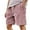 Pink, variant on LIIPEE Mens Casual Shorts Summer Comfortable Versatile Solid Color Stretch Elastic Waist Drawstring Shorts With Pockets Male Breathable Basketball Golf Gym Shorts,White,XL