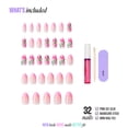 thumbnail image 4 of Kiss Core Design Press On Nails Almond, Springtime Splendor, Pink, Medium, 32 Count, 4 of 11