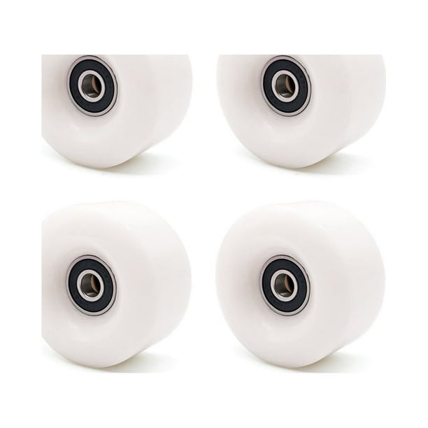 Reemplazo de rueda de patín Greeniant 4 piezas accesorios modificados ruedas de patines en línea gruesas con rodamientos blanco