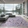thumbnail image 2 of ODIKA 8'x10' Washable Area Rug Durable, Non-Slip Japanese Plum Flower Asian Delicate Petal Chinese Cherry Tufted for Living Room, Under Sectional, Family, 2 of 7