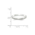 thumbnail image 2 of 14k White Gold Solid Polished 2.5mm Standard Flat Comfort-Fit Band Size 5 Ring -  Jewelry Gift for Mom, 2 of 2