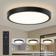 thumbnail image 1 of HORKEY L&aacute;mparas para Rec&aacute;mara 30cm 24W 3000K/4000K/6500K L&aacute;mpara de Techo LED para Ba&ntilde;o, Redonda Plafon Modernas para Cocina/Pasillo/Armario/Ba&ntilde;o, 1 of 8