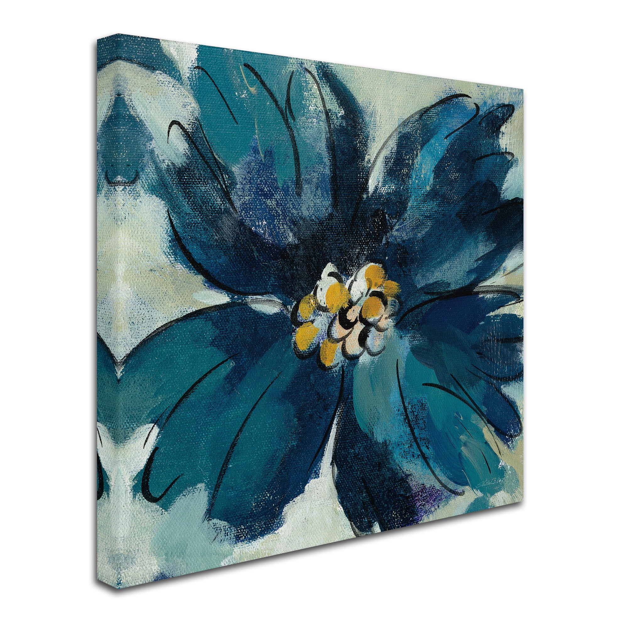 Trademark Fine Art 'Inky Floral II' Canvas Art by Silvia Vassileva