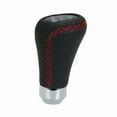 thumbnail image 3 of Pommeau de Levier de Vitesses Manuel Voiture Cuir Noir Point Rouge 6 Vitesses Universelles, 3 of 7