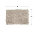 thumbnail image 4 of Home Weavers Fantasia Collection 100% Cotton Bathroom Rugs Set, Machine Washable Rug, Extra Soft and Absorbent bath Rug, Kitchen Mat, Bath Carpet, Bath Floor Mat Non Slip, 17"x24" Rectangle, Ivory, 4 of 5