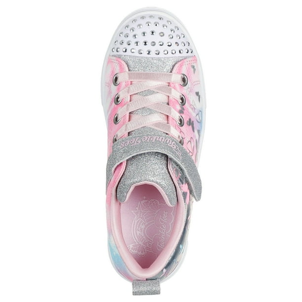 ラッキーツアーズ Sketchers Twinkle Toes Sparks Light Up Zip Sneakers EUC Wing