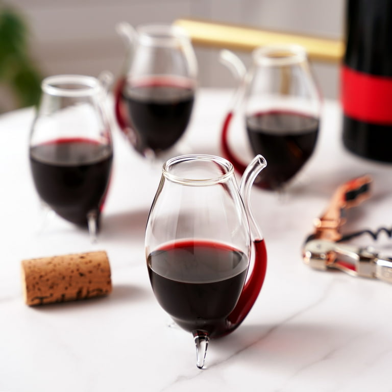 True, Port Wine Glasses, 3oz Set of 4, with Straw Feature - Walmart.com